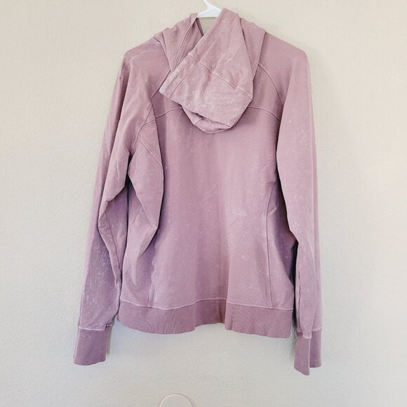Lululemon Womens Scuba Pullover Hoodie Sweatshirt Size 10 Pink Quicksand - Picture 7 of 7